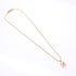 Pendant Necklace Gold with Rhinestone