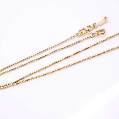 Pendant Necklace Gold with Rhinestone