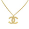 CC Logo Pendant Necklace Metal