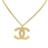 CC Logo Pendant Necklace Metal