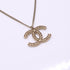 CC Logo Pendant Necklace Metal