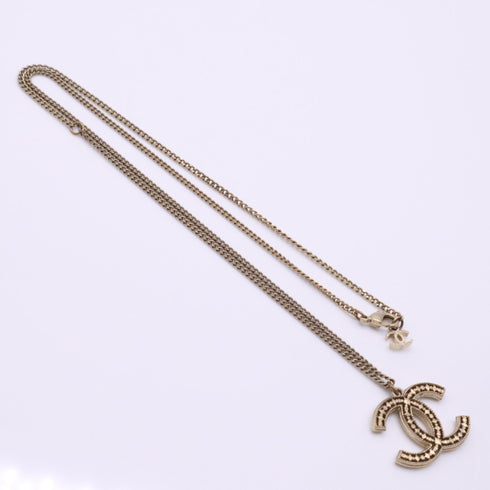 CC Logo Pendant Necklace Metal