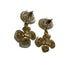 Earrings Camellia Gold-Tone Metal