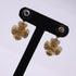 Earrings Camellia Gold-Tone Metal