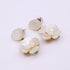 Earrings Camellia Gold-Tone Metal