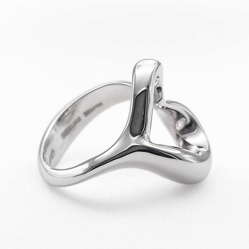 Open Heart Ring Sterling Silver