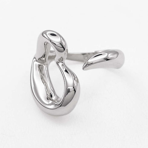 Open Heart Ring Sterling Silver