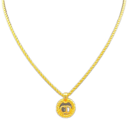 CD Pendant Necklace Gold