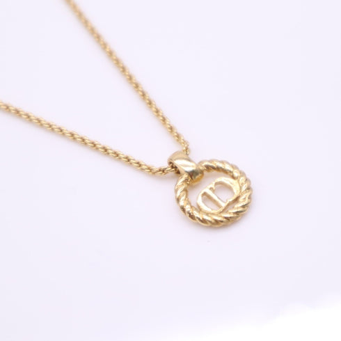 CD Pendant Necklace Gold