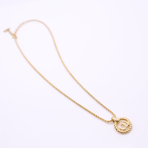 CD Pendant Necklace Gold