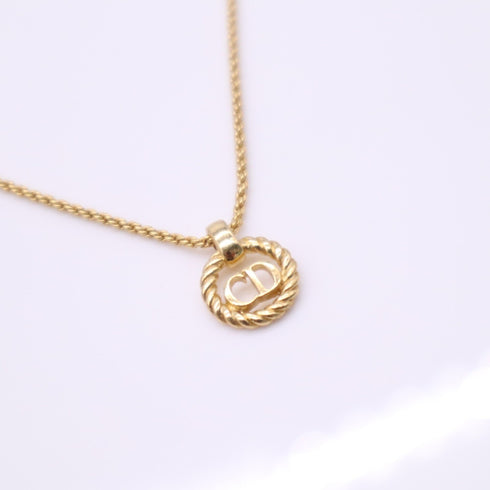 CD Pendant Necklace Gold