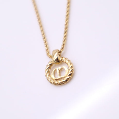 CD Pendant Necklace Gold