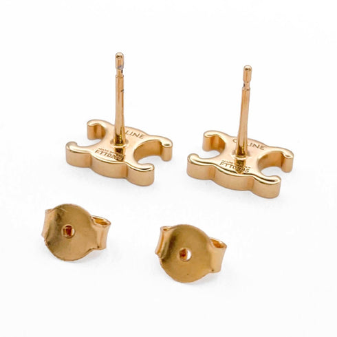Earrings Gold-Tone Metal