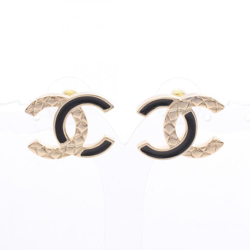 CC Logo Earrings Gold-Tone Metal Gold-Tone Metal