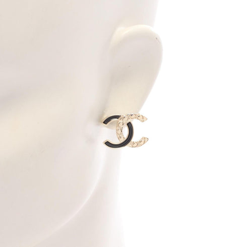 CC Logo Earrings Gold-Tone Metal Gold-Tone Metal