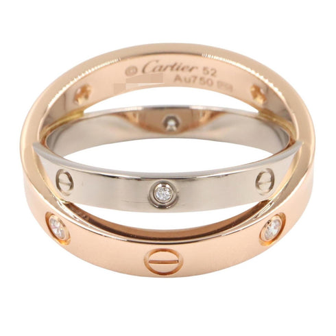 B-Love 4PD Ring 18K Rose Gold and 18K White Gold