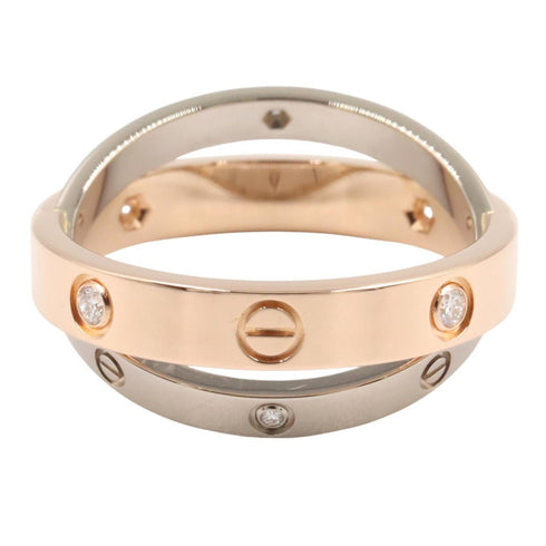B-Love 4PD Ring 18K Rose Gold and 18K White Gold
