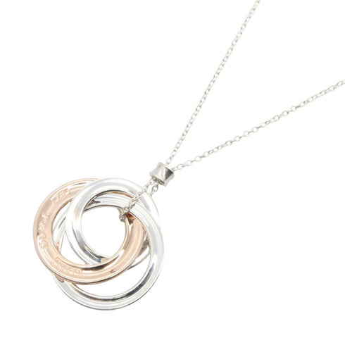 1837 Interlocking Circle Pendant Necklace Metal and Sterling Silver