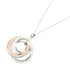1837 Interlocking Circle Pendant Necklace Metal and Sterling Silver