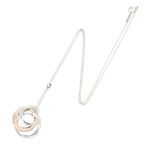 1837 Interlocking Circle Pendant Necklace Metal and Sterling Silver