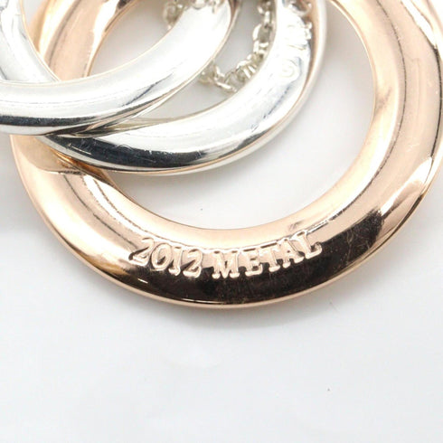 1837 Interlocking Circle Pendant Necklace Metal and Sterling Silver