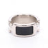 Olympe Ring Leather and Metal Mini