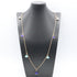 Pendant Necklace 18K Rose Gold with Diamond Lapis Lazuli and Turquoise