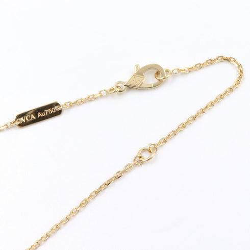 Vintage Alhambra Pendant Necklace 18K Yellow Gold and Mother of Pearl