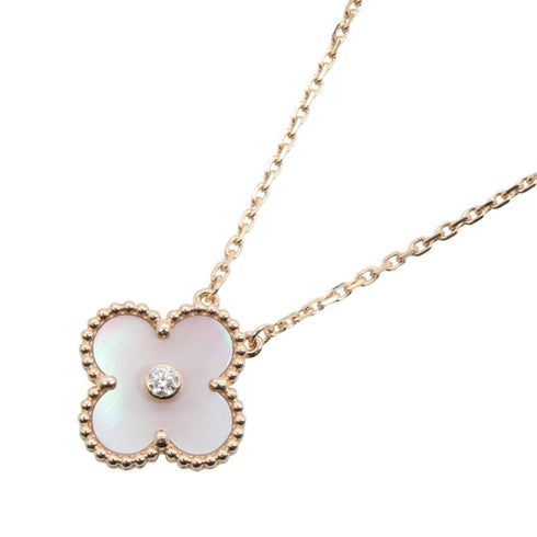 Vintage Alhambra Pendant Necklace 18K Rose Gold