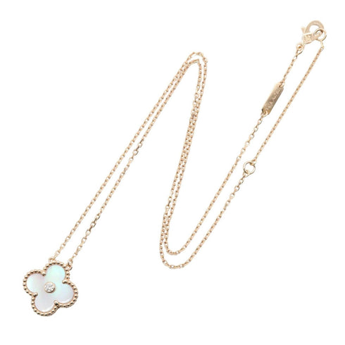 Vintage Alhambra Pendant Necklace 18K Rose Gold