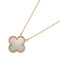 Vintage Alhambra Pendant Necklace 18K Rose Gold