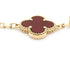 Vintage Alhambra Bracelet 18K Yellow Gold and Carnelian