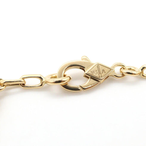 Vintage Alhambra Bracelet 18K Yellow Gold and Carnelian