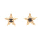 CC Logo Star Earrings Gold-Tone Metal Gold-Tone Metal