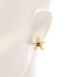 CC Logo Star Earrings Gold-Tone Metal Gold-Tone Metal