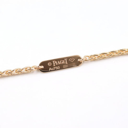 Pendant Necklace 18K Rose Gold with Chalcedony and Diamond