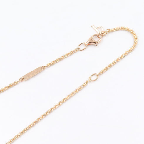 Pendant Necklace 18K Rose Gold with Chalcedony and Diamond