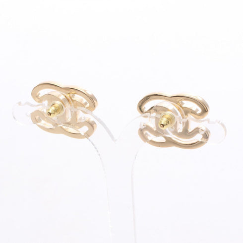CC Logo Earrings Gold-Tone Metal Gold-Tone Metal