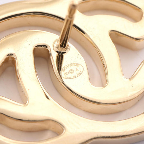 CC Logo Earrings Gold-Tone Metal Gold-Tone Metal