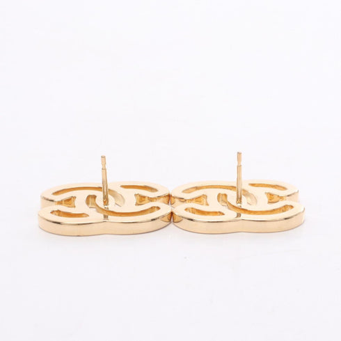 CC Logo Earrings Gold-Tone Metal Gold-Tone Metal