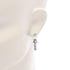 CC Logo Hoop Star Earrings Silver-Tone Metal Silver-Tone Metal