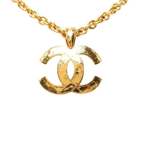 CC Logo Pendant Necklace Metal