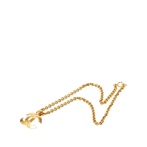 CC Logo Pendant Necklace Metal