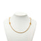 CD Long Pendant Necklace Gold Plated