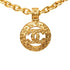 CC Logo Chain Pendant Necklace Metal
