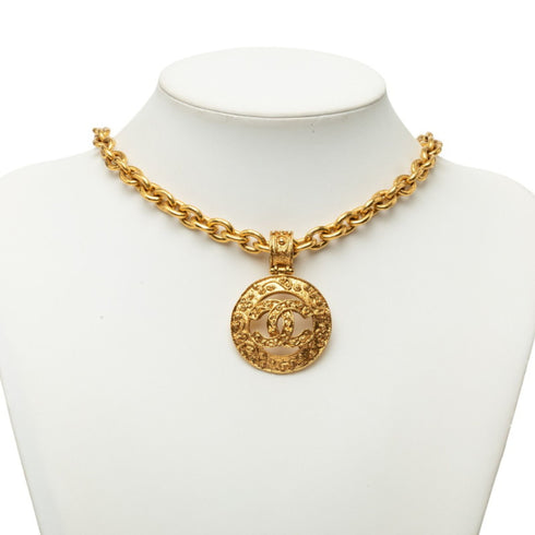 CC Logo Chain Pendant Necklace Metal