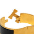 Clic Clac H Bracelet Black Plated Enamel and Gold