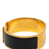 Clic Clac H Bracelet Black Plated Enamel and Gold