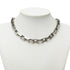 Monogram Collier Pendant Necklace Silver Metal