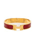 Click H PM Bracelet Enamel Gold and Red